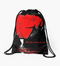My love is like a red, red rose Drawstring Bag