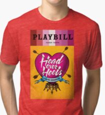 head over heels lesbian flag Tri-blend T-Shirt