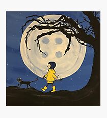 Coraline Button Moon Photographic Print