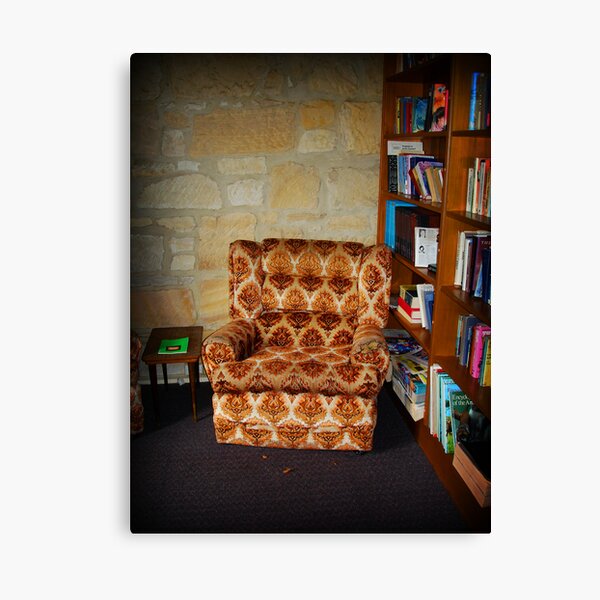 Waiting for the absent book worm Canvas Print