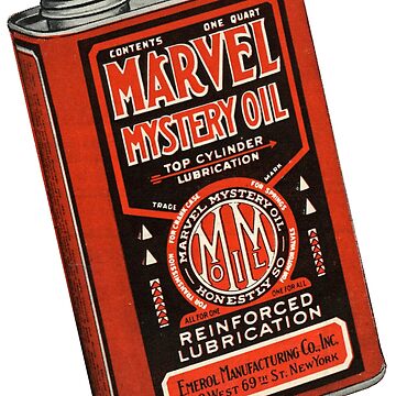 Mystery Oil! 1950s Fix-It-All. What a Marvel!  Sticker for Sale by taspaul