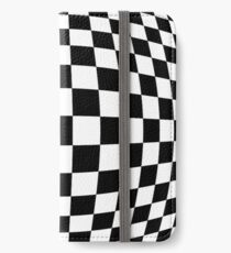 #black, #white, #chess, #checkered, #pattern, #flag, #board, #abstract, #chessboard, #checker, #square, #floor iPhone Wallet/Case/Skin