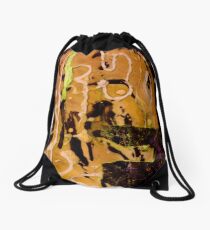Head In Profile.( Outsider Art ) Drawstring Bag