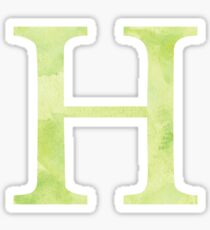 Lime Watercolor Η Sticker