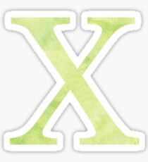 Lime Watercolor Χ Sticker