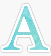 Teal Watercolor Α Sticker