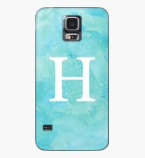 Teal Watercolor Η Case/Skin for Samsung Galaxy