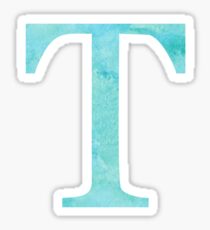 Teal Watercolor Τ Sticker