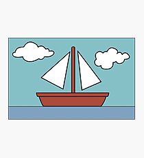 Simpsons Sailboat Painting Photographic Print
