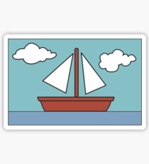 Simpsons Sailboat Painting Sticker