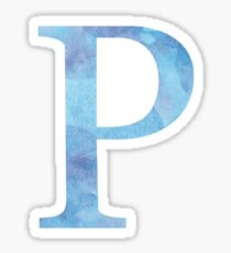 Sapphire Watercolor Ρ Sticker