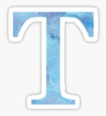 Sapphire Watercolor Τ Sticker
