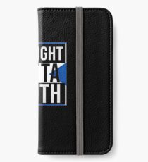 Straight Outta Perth Retro Style - Gift For An Perth From Scotland , Design Has The Scottish Flag Embedded iPhone Wallet/Case/Skin