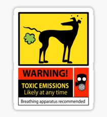 Toxic emissions hazard sign Sticker