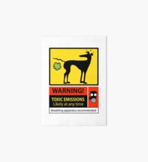 Toxic emissions hazard sign Art Board