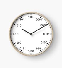 Reloj Números binarios binarios
