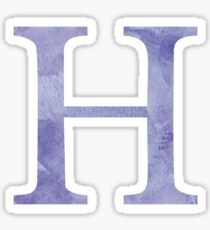 Violet Watercolor Η Sticker