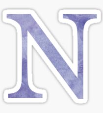 Violet Watercolor Ν Sticker