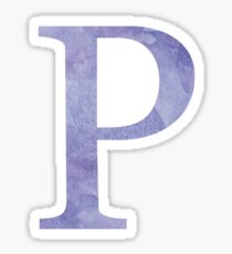 Violet Watercolor Ρ Sticker
