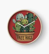 cute cactus Clock