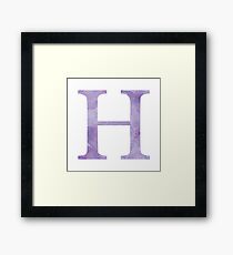 Grape Watercolor Η Framed Print