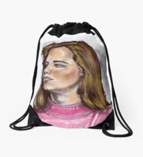 Pink Turtle Drawstring Bag