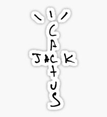 Travis Scott - Cactus Jack Black Sticker