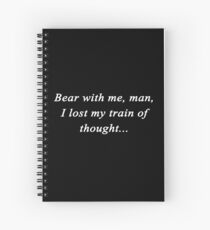 Cuaderno de espiral Arctic Monkeys línea I Perdió mi tren de pensamiento