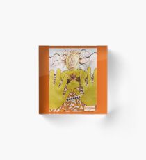 Radwoman ~ Golden Boundaries Acrylic Block