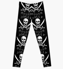 jolly roger pattern design Leggings