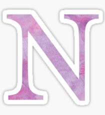Lilac Watercolor Ν Sticker