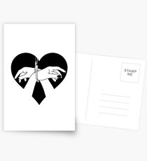 Heart tied hands Postcards