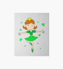 St Patricks Day Irish Princess Art Board