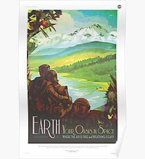 NASA Tourismus - Erde Poster