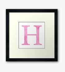 Rose Watercolor Η Framed Print