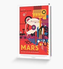 NASA Tourism - Mars Greeting Card