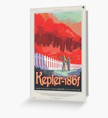 NASA Tourism - Kepler 186f Greeting Card