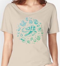 Geo-rex Vortex | Turquoise Ombré Women's Relaxed Fit T-Shirt