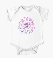 Geo-rex Vortex | Magenta & Purple Ombré One Piece - Short Sleeve