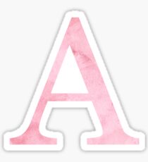 Pink Watercolor Α Sticker
