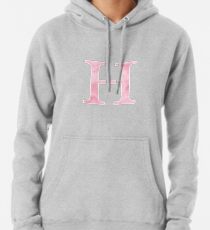 Pink Watercolor Η Pullover Hoodie