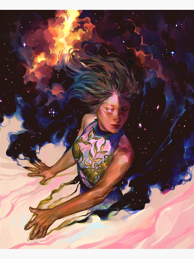 girl and stars by Vetyr