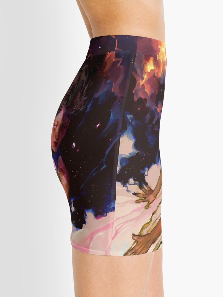 Alternate view of girl and stars Mini Skirt