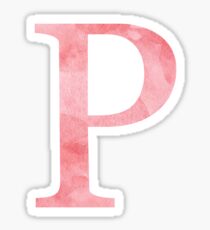 Rouge Watercolor Ρ Sticker