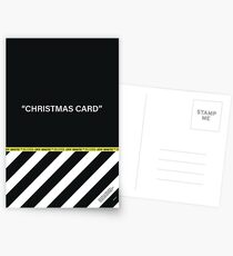 Off-White Christmas Greeting Card Postcards