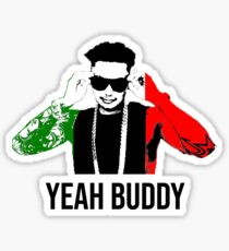 DJ Pauly D Yeah Buddy Italian Flag Sticker