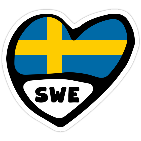 sweden-country-code-flag-heart-sverige-swe-stickers-by-celticana-redbubble