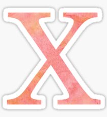 Peach Watercolor Χ Sticker
