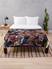 Michael Scott Collage Throw Blanket