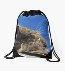 khloe's wiskers Drawstring Bag